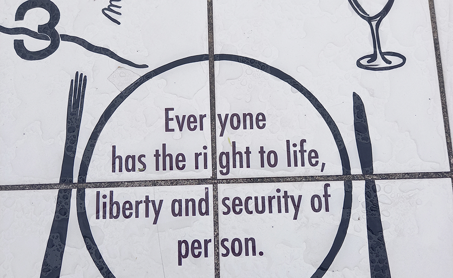 Françoise Schein, The Vienna Banquet of Human Rights and its Guardians, Vienna 2018. Foto: Tanja Schult