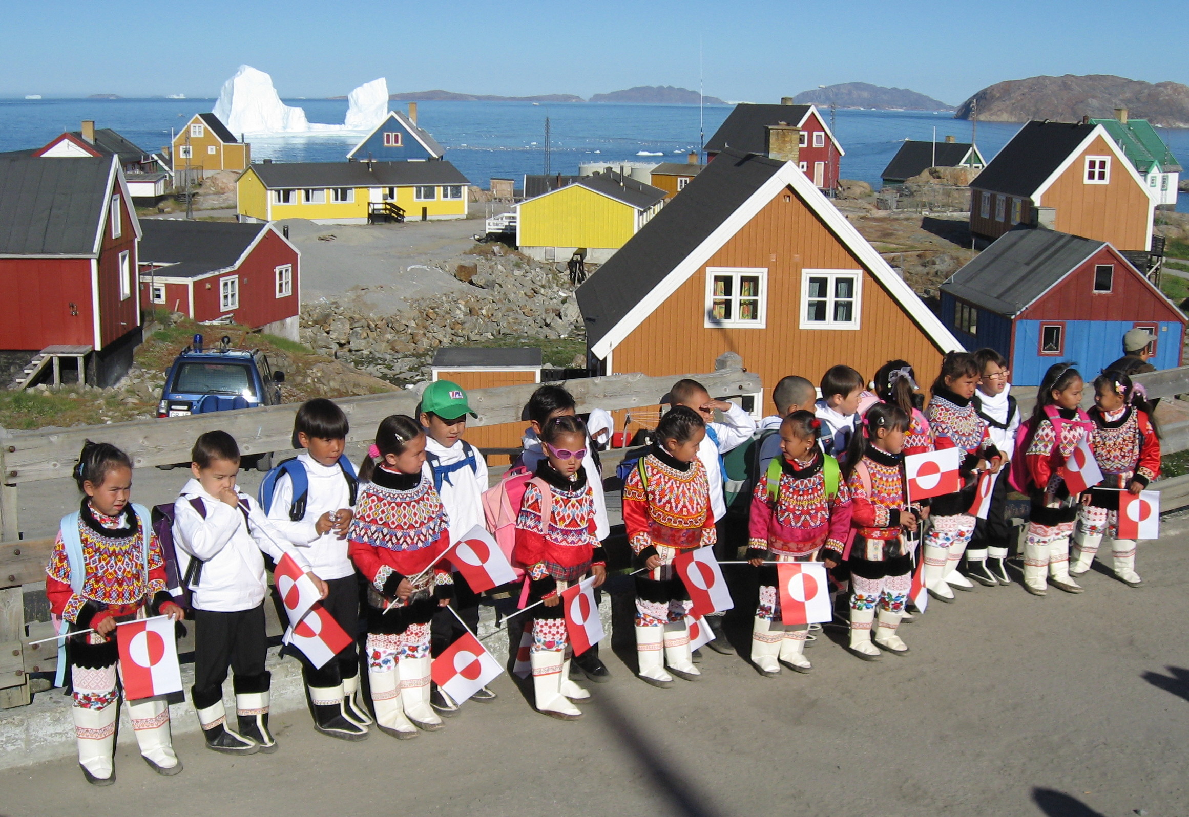 Första skoldagen i Upernavik, Grönland 2007